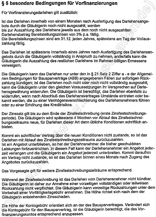 HMG Mietpool Melle, Badenia Darlehensvertrag 1995: Helgolandstraße, Seite 6