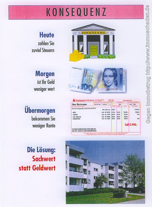 Verkaufsargumente von Heinen & Biege. Aus der Verkaufsmappe vom Mai 1996, Seite 7
