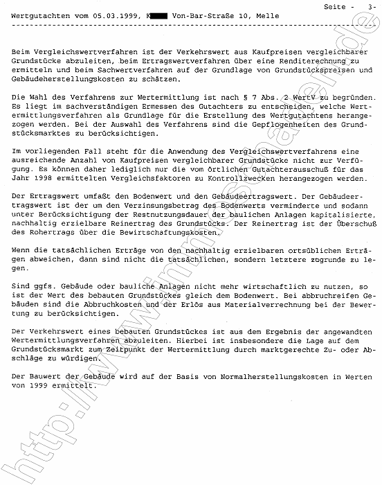 Wertermittlungs-Gutachten Melle Von-Bar-Str. 10 1og Rechts (ATP Nr. 79) vom 5.3.1999 Seite 6